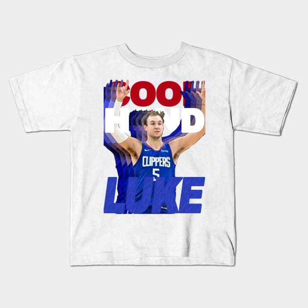 Luke Kennard "Cool Hand Luke" Graphic Tee | Vintage Retro-Inspired LA Clippers Bootleg T-Shirt Kids T-Shirt by dsuss